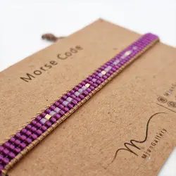 M0116 _ دستبند مورس Live life ( منجوق میوکی )