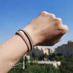 M0069 _ دستبند پرچم ایران ( منجوق میوکی )