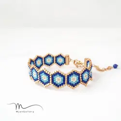 M0086 _ دستبند چشم نظر ( منجوق میوکی )