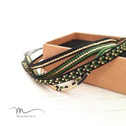 M0023 _ پک دستبند سبز ( منجوق میوکی )