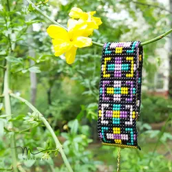 A0035 _ دستبند رنگی ( منجوق چک )