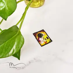 M0154 _ پیکسل بوسه، گوستاو کلیمت ( منجوق میوکی )