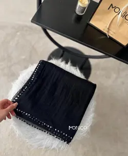 شال حریر حاشیه پولک کد2160