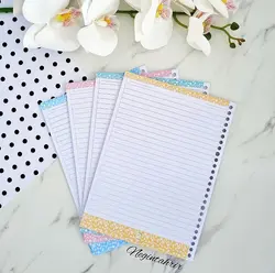 یدک دفترکلاسوری ۲۶ حلقه ۱۰۰ برگ حاشیه دار