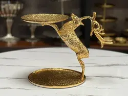 شیرینی خوری گوزن آلومینیومی  طلایی