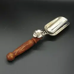 قاشق آجیل دسته چوبی