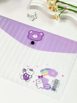 پوشه دکمه دار طرح خرس