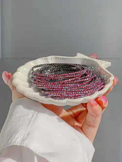 دستبند جواهری سرخابی