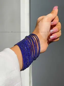 دستبند جواهری آبی