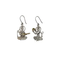 گوشواره نوازنده دف و تنبور