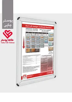 پوستر آگلوتیناسیون و درجه بندی واکنش آنتی ژن و آنتی بادی - هموویژولانس ( ویژه بانک خون و آزمایشگاه)