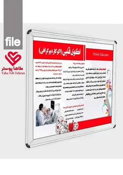 پوستر اکوکاردیوگرافی Echocardiography ( پوستر اکو قلب) ویژه اموزش بیمار