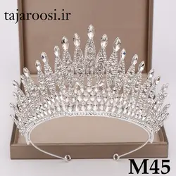 تاج عروس دیاموند سفید کد M45