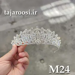 تاج عروس کوتاه و ظریف کد M24