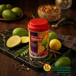 ترشی انبه میکس(مخلوط) نشنال(ناسیونال) در روغن_ اصل پاکستان_ لاکچری در دو وزن نیم و یک کیلوئی