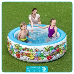 استخر بادی گرد رنگارنگ بست وی کد 51121