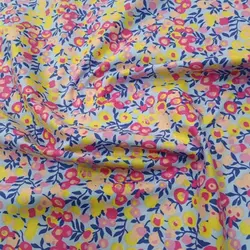 پارچه کتان نخ آبرنگی زمینه آبی کم رنگ (F81)