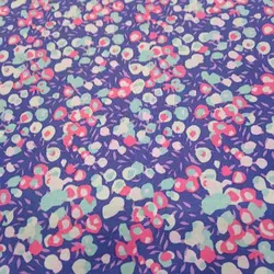 پارچه کتان نخ آبرنگی زمینه آبی پررنگ (F78)