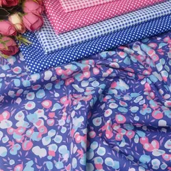 پارچه کتان نخ آبرنگی زمینه آبی پررنگ (F78)