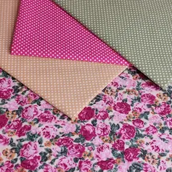 پارچه کتان نخ گلدار زمینه کرم (F05)