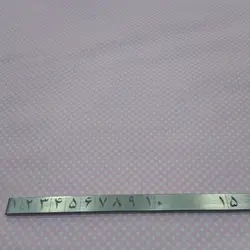 پارچه کتان نخ خالدار صورتی کم رنگ (F68)