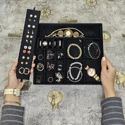 سینی نظم دهنده جواهرات و اکسسوری کد B - طراحی بسته بندی | باکس جواهرات