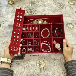 سینی نظم دهنده جواهرات و اکسسوری کد B - طراحی بسته بندی | باکس جواهرات