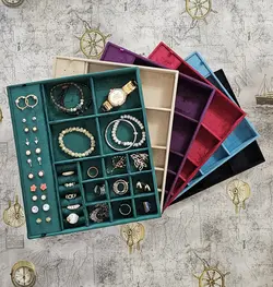 سینی نظم دهنده جواهرات و اکسسوری کد B - طراحی بسته بندی | باکس جواهرات