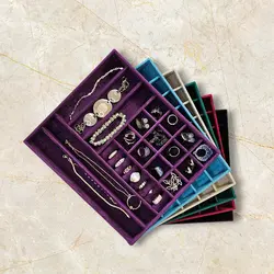 سینی نظم دهنده جواهرات و اکسسوری کد c - طراحی بسته بندی | باکس جواهرات