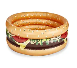 استخر بادی کودک با طرح همبرگر