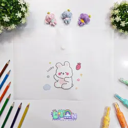 پوشه دکمه دار طرح خرگوش کیوت 1