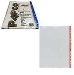 کاور (پوشه پلاستیکی) شفافA5 ضخیم سوپر برند پاپکو PAPCO بسته 100 عددی