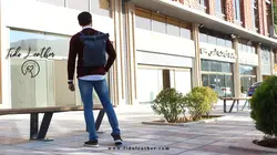 کوله پشتی چرم رول تاپ