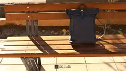 کوله پشتی چرم رول تاپ