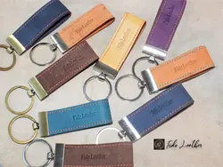 جاکلیدی نواری چرم پهن