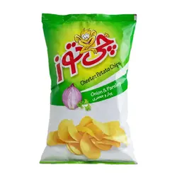چیپس پیاز و جعفری نمکی چی توز مقدار 60 گرم