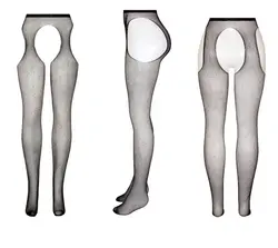 جوراب شلواری زنبوری نگینی فاق باز و بغل باز