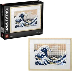 لگو سری هنر مدل موج بزرگ نقاشی معروف ژاپنی 31208 - LEGO Art Hokusai The Great Wave 31208 Japanese Painting Building Set for Art Lovers and Adults