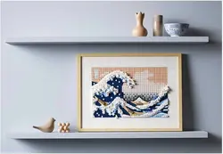 لگو سری هنر مدل موج بزرگ نقاشی معروف ژاپنی 31208 - LEGO Art Hokusai The Great Wave 31208 Japanese Painting Building Set for Art Lovers and Adults