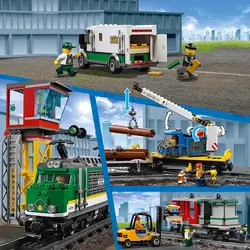 لگو سری سیتی مدل قطار باربری ۶۰۱۹۸ - LEGO City Cargo Train 60198