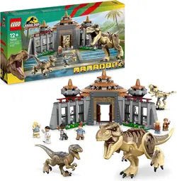 لگو سری پارک ژوراسیک مدل مرکز بازدیدکنندگان : تی رکس و رپتور 76961 - 76961 LEGO® Jurassic World Visitor Center: T. rex and Raptor Attack