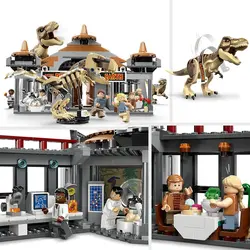 لگو سری پارک ژوراسیک مدل مرکز بازدیدکنندگان : تی رکس و رپتور 76961 - 76961 LEGO® Jurassic World Visitor Center: T. rex and Raptor Attack
