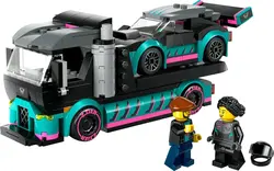 لگو سری سیتی مدل ماشین مسابقه و کامیون حمل و نقل ماشین 60406 - LEGO City Race Car and Car Transporter Truck 60406