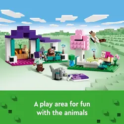 لگو سری ماینکرفت مدل پناهگاه حیوانات 21253 - LEGO Minecraft Animal Shelter 21253
