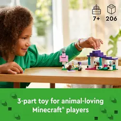 لگو سری ماینکرفت مدل پناهگاه حیوانات 21253 - LEGO Minecraft Animal Shelter 21253