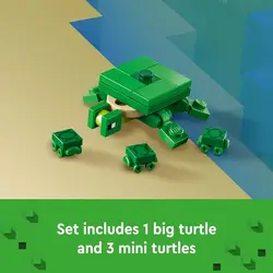 لگو سری ماینکرفت مدل خانه ساحلی لاک پشت 21254 - LEGO Minecraft Turtle Beach House 21254
