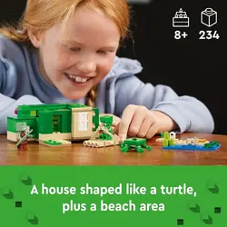 لگو سری ماینکرفت مدل خانه ساحلی لاک پشت 21254 - LEGO Minecraft Turtle Beach House 21254