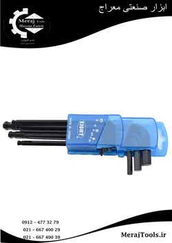 آچار آلن 10-1/5 ایت مدل 016-1510D مجموعه 9 عددی EIGHT