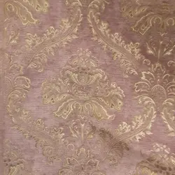 پارچه مخمل ترک مناسب مبل و دکوری پرده در عرض 140 در طرح متنوع رنگ کرم صورتی