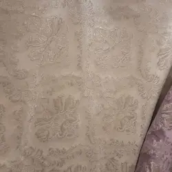 پارچه مخمل ترک مناسب مبل و دکوری پرده در عرض 140 در طرح متنوع رنگ کرم